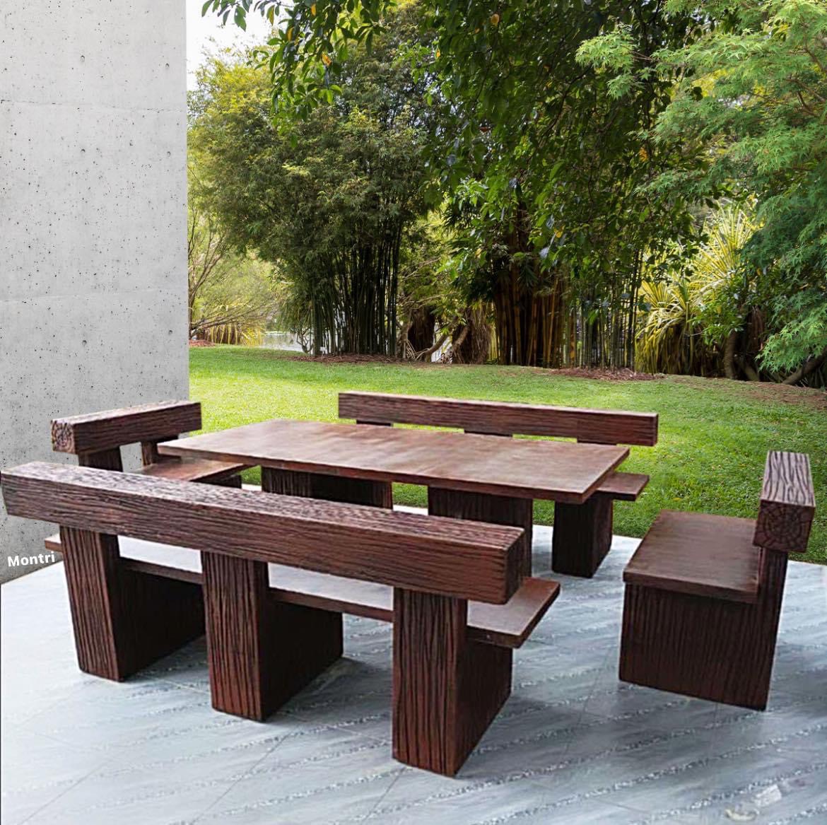 โต๊ะและเก้าอี้ลายไม้ธรรมชาติ ดีไซน์คลาสสิกทันสมัย ขนาดใหญ่พิเศษ เหมาะสำหรับ 10-12 คน