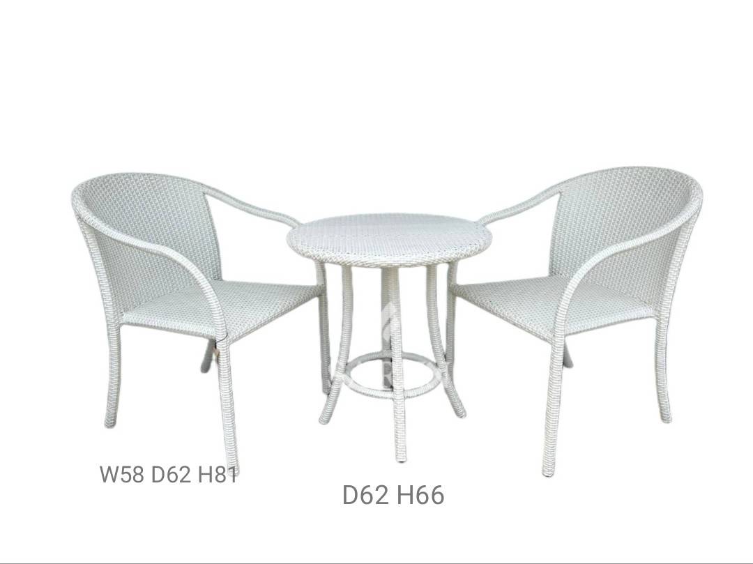 SARNN ชุดเก้าอี้สนามหวายเทียม รุ่น Polo