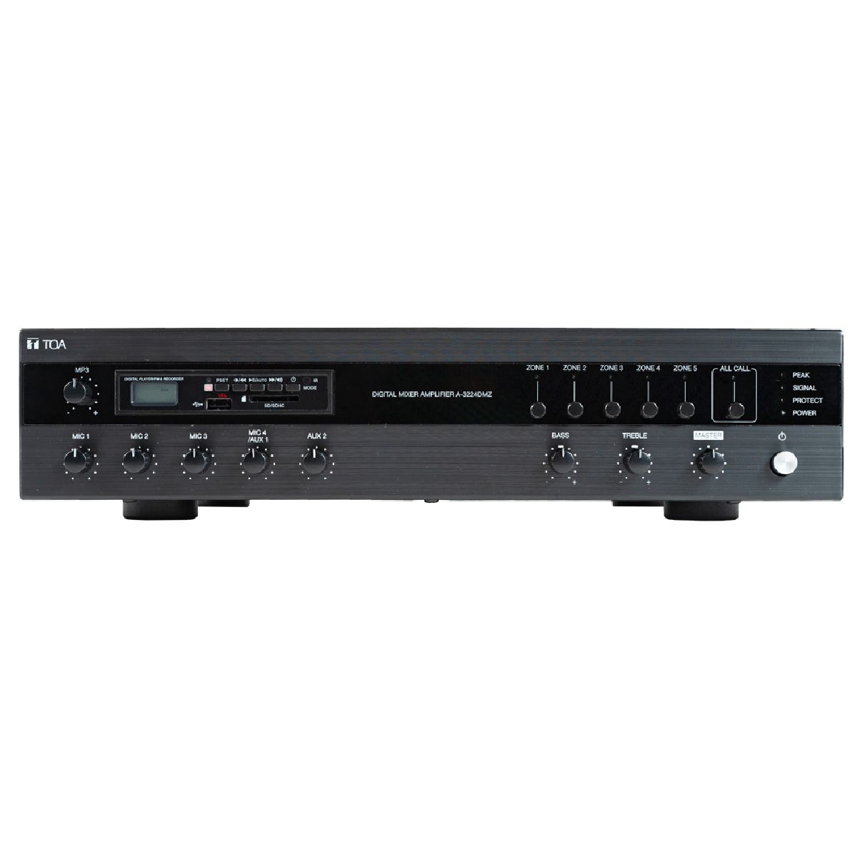 TOA A-3212DMZ-AS Digital PA Amplifier + MP3 + 5 Zones (120 W)