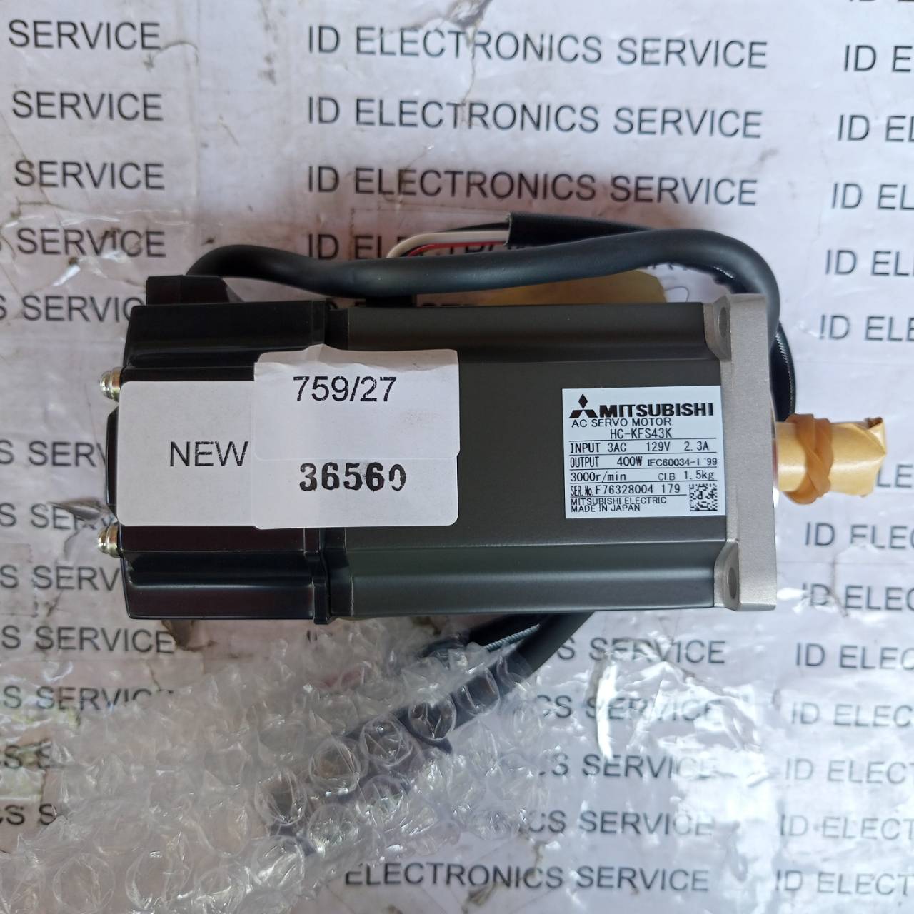 ขาย ซ่อม จำหน่าย SERVO MOTOR “MITSUBISHI” Model : HC-KFS43K