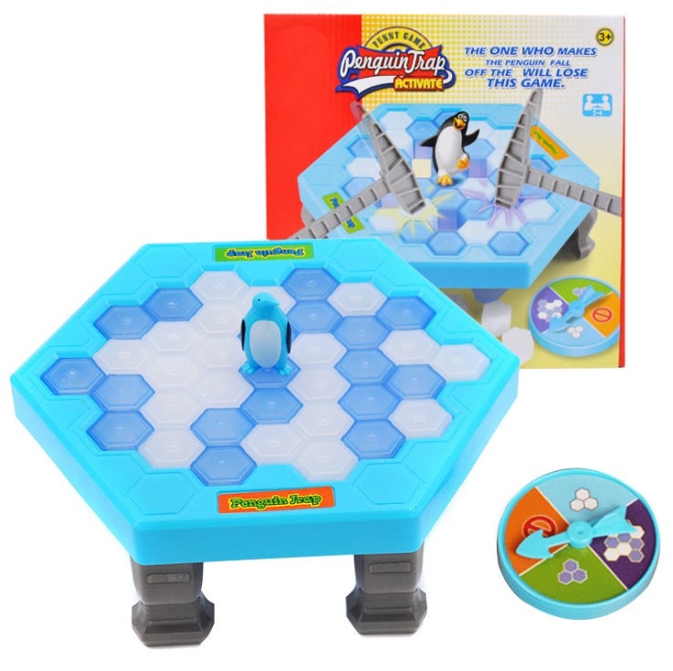 เกมส์เพนกวินทุบน้ำแข็ง Penguin Trap Game โต๊ะเกมส์ทุบน้ำแข็ง ของเล่นสําหรับครอบครัว ของเล่นเด็ก