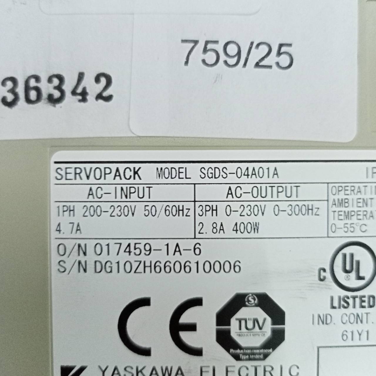 DRIVE SGDS-04A01A "YASKAWA"