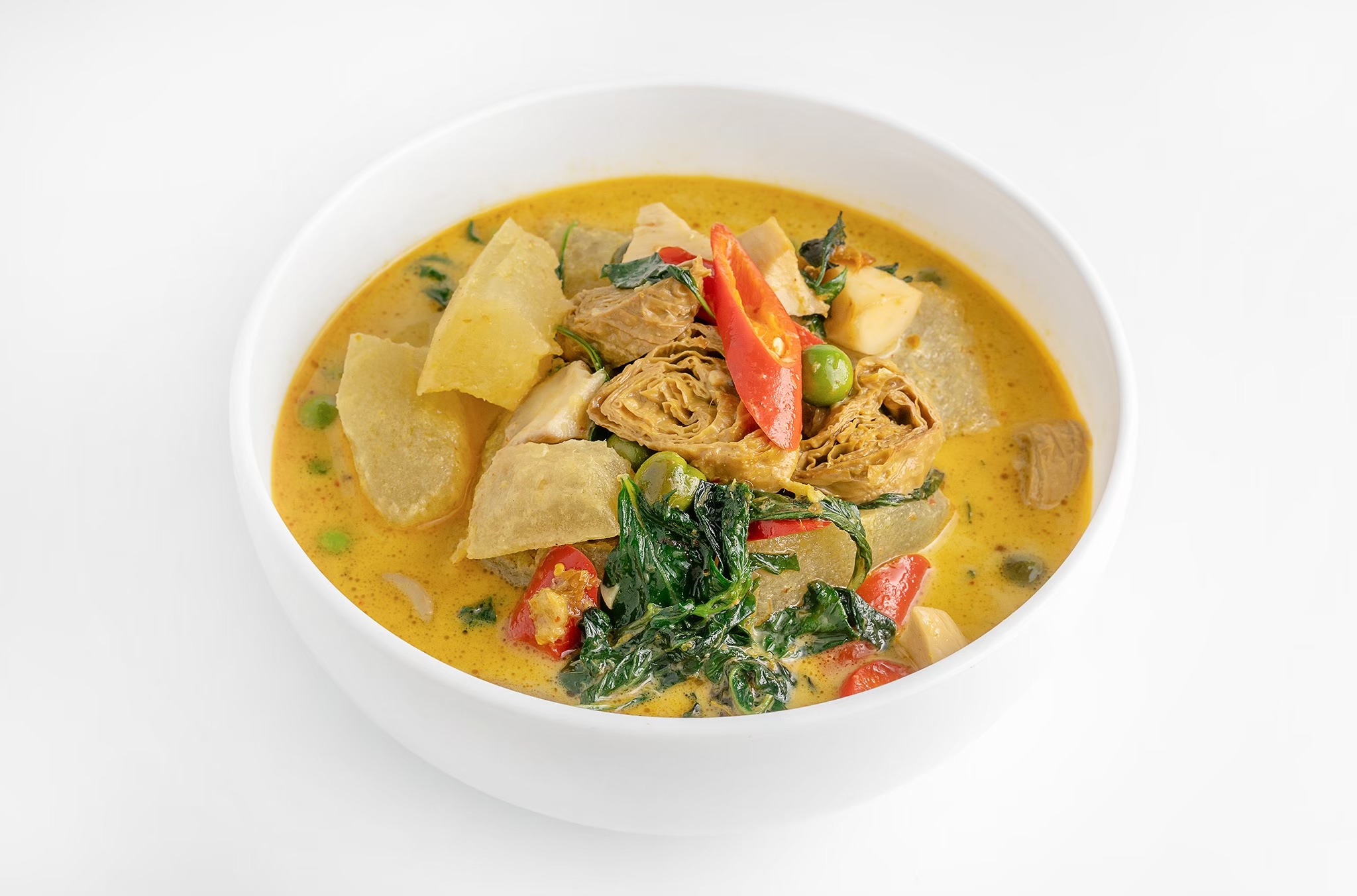 แกงเขียวหวานฟัก (Thai green curry with winter melon)