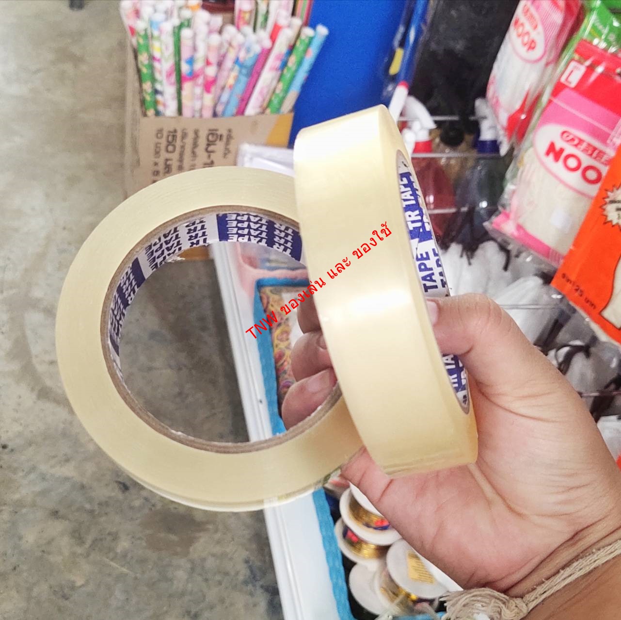 เทปกาว เทปใส ม้วนเดียวสุดคุ้ม ขนาด 1 นิ้ว กาวเหนียว ติดทน