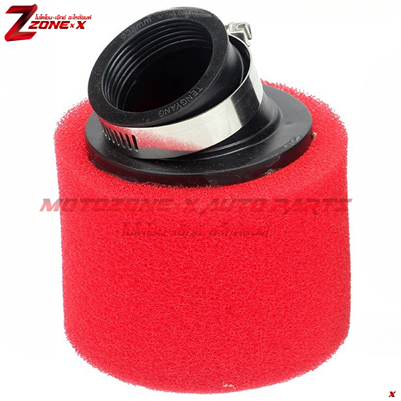 กรองอากาศ ฟองน้ำกรองอากาศ สีแดง universal fits for most motorcycle air filter with 35/38/40/42/45/48mm engine inlet. MOTOZONE-X(โมโตโซน-เอ็กซ์) อะไหล่/Part