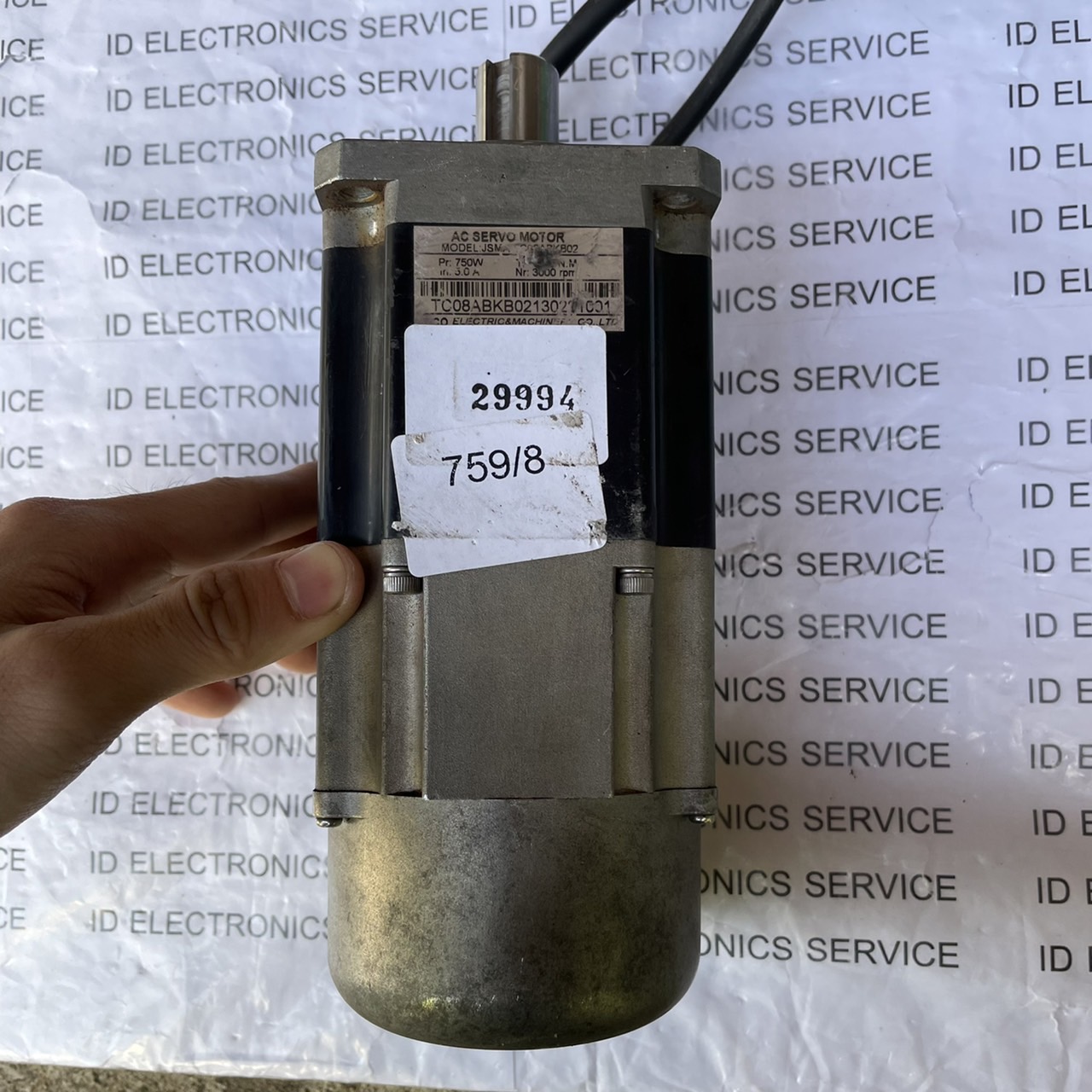 SERVO MOTOR " TECO " MODEL : JSMA-TC08A5KB02