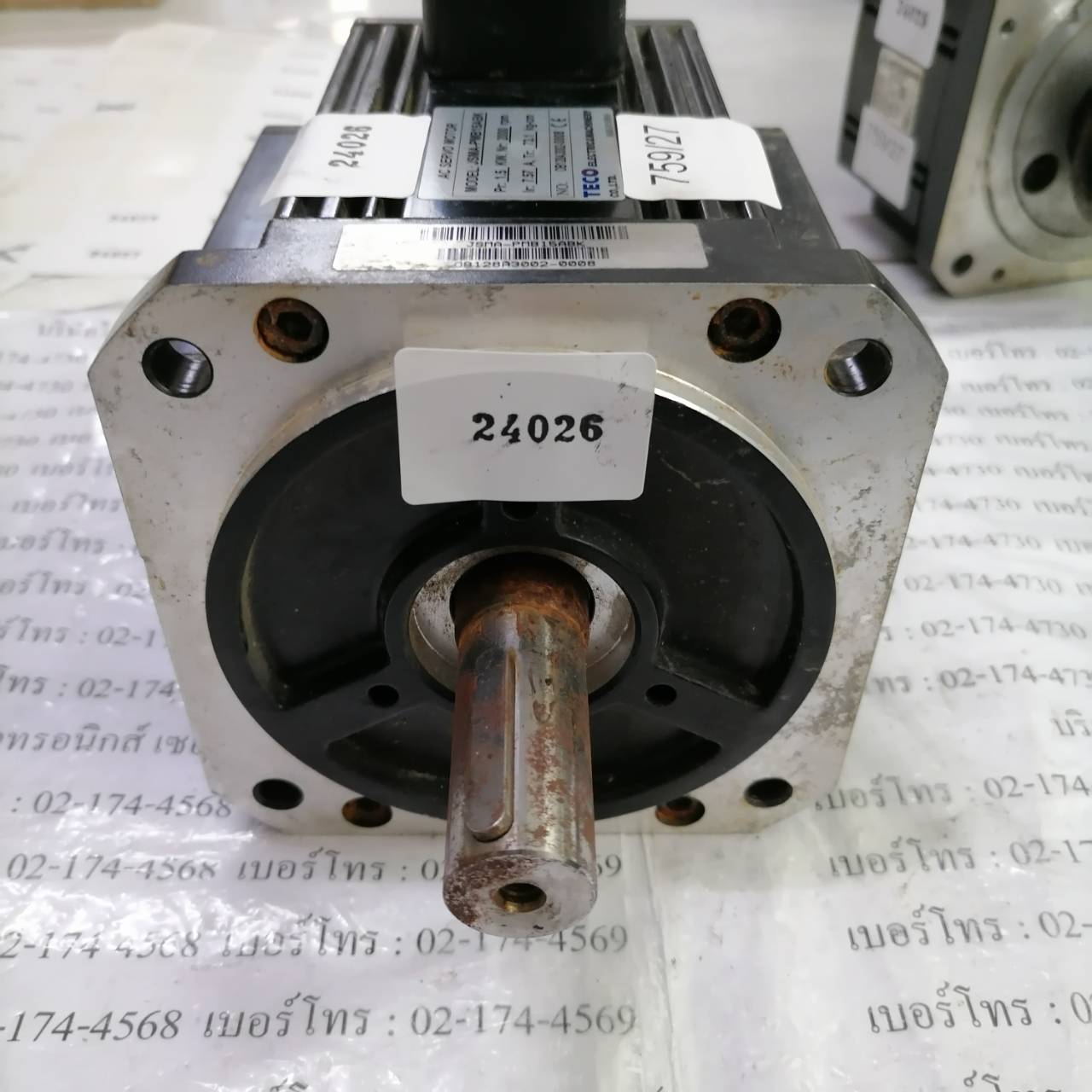 SERVO MOTOR " TECO " MODEL : JSMA-PMB15ABK