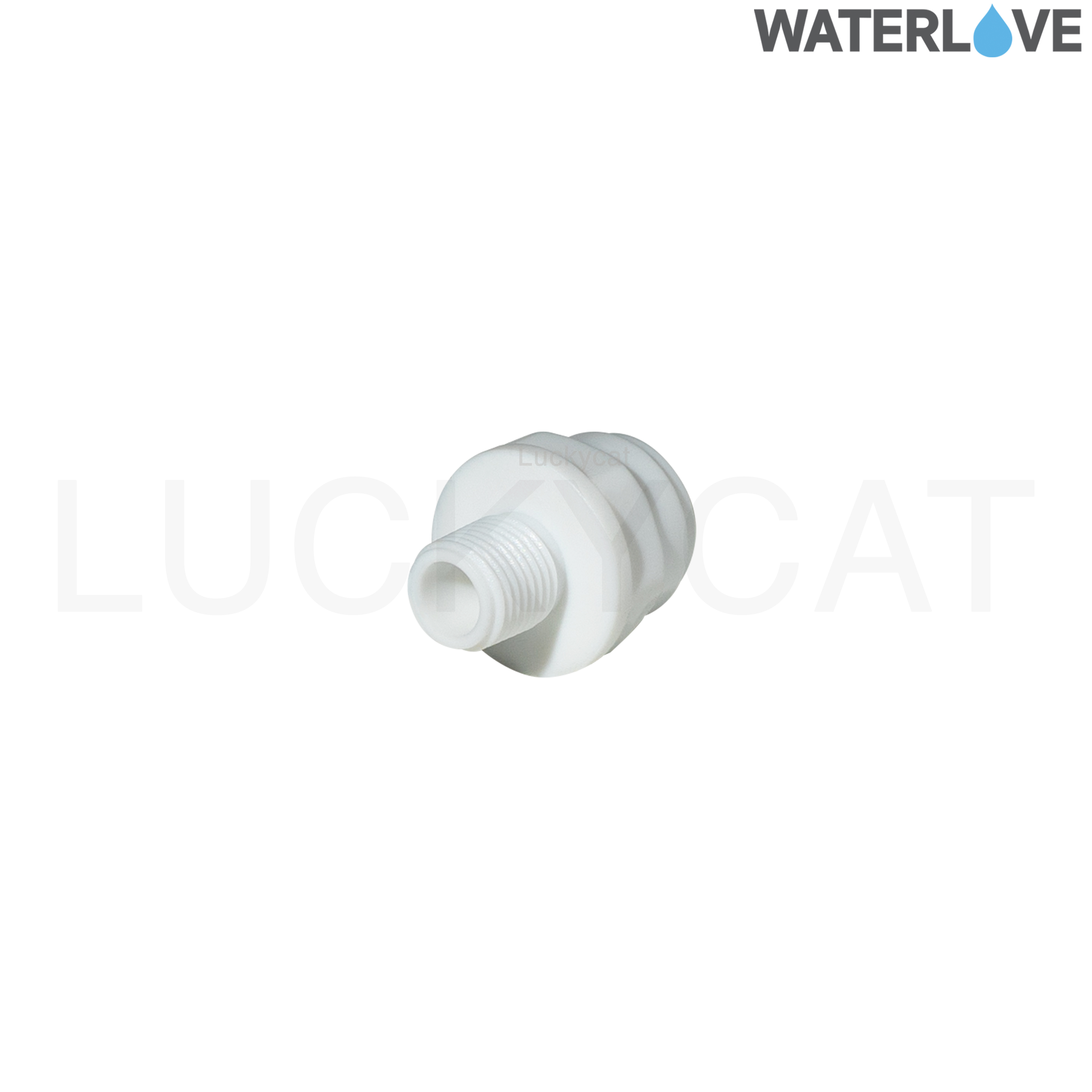 ข้อต่อตรงสวมเร็ว เกลียวนอก 1/4'' 1/8" สำหรับสายน้ำ PE สายเครื่องกรองน้ำ