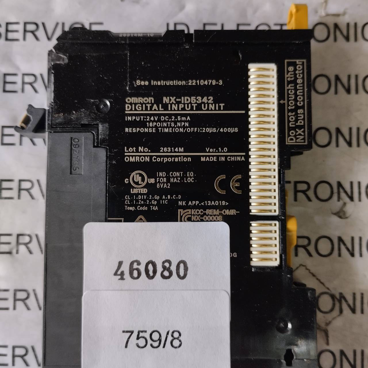 PLC " OMRON " MODEL : NX-ID5342