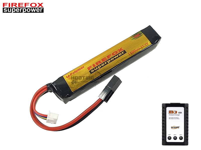 Set แบตลิโพ Firefox 15c 1100mAh 11.1v พร้อมเครื่องชาร์จ B3