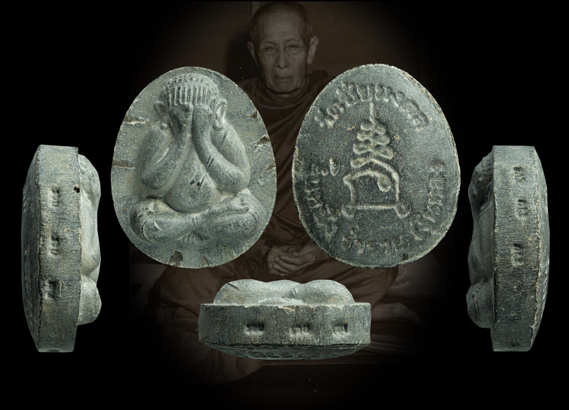 พระปิดตา รุ่นแรก วัดชัยมงคล ปี 2522 ตะกรุดเงิน 9 ดอก หลวงปู่โต๊ะเสก