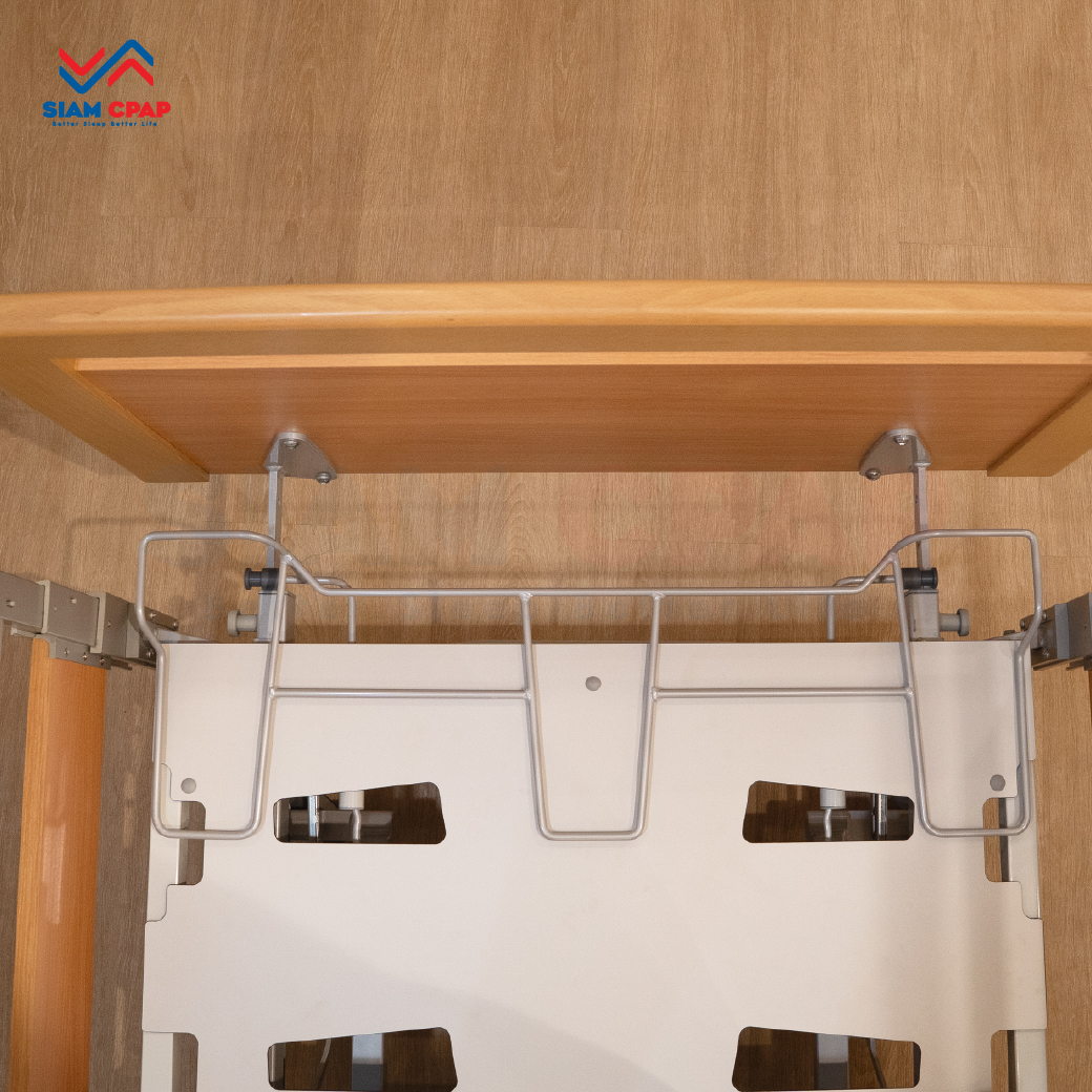 เตียงผู้ป่วยสูงอายุไฟฟ้า ดีไซน์แบบไม้ 7 ฟังก์ชั่น ยี่ห้อ HAELVOET รุ่น Lago Care