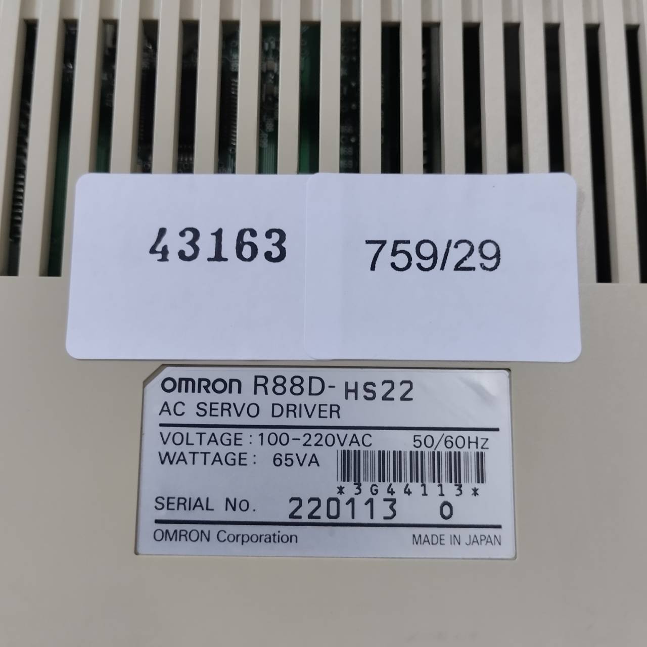 ขาย R88D-HS22 DRIVE "OMRON"
