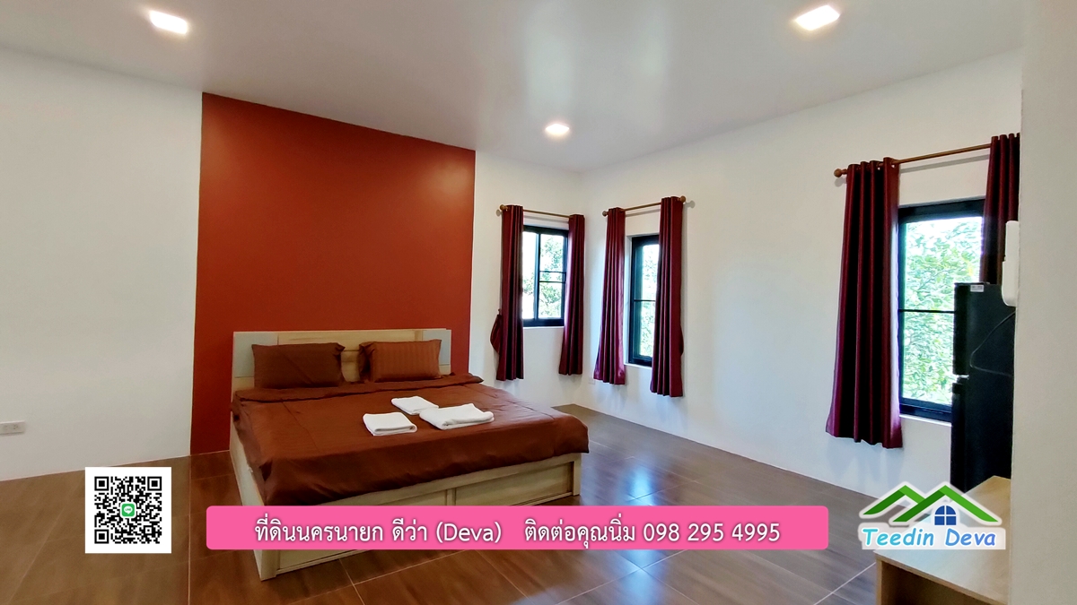 ขายรีสอร์ทพลูวิลล่า ติดแม่น้ำนครนายก สวยงามมาก เนื้อที่ 1 ไร่ 2 งาน 50 ตารางวา อ.เมือง จ.นครนายก