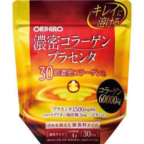 คอลลาเจน Orihiro collagen placenta 60,000 mg (สูตรเข้มข้นที่สุด) 120g