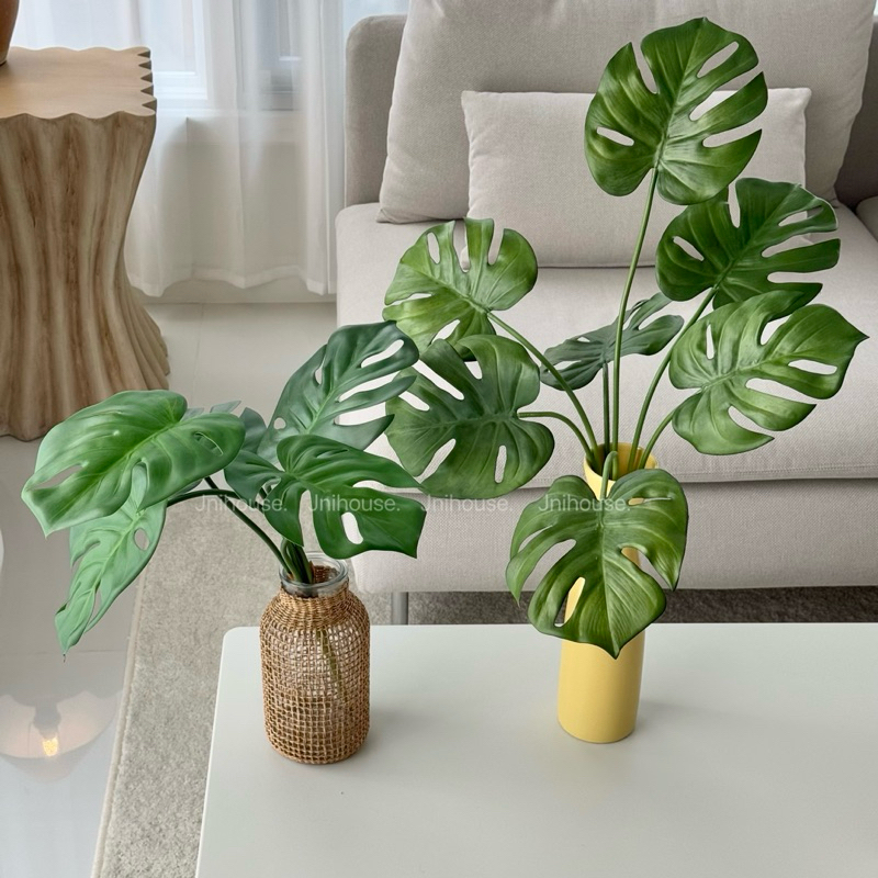 [พร้อมส่ง] Jnihouse : กิ่งมอนสเตร่าประดิษฐ์ (Monstera Plant)(Tree)