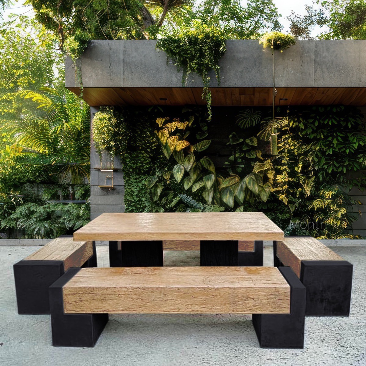 ชุดโต๊ะสนามกลางแจ้ง ดีไซน์โมเดิร์น-ร่วมสมัย แข็งแกร่งทนทาน งานศิลป์ที่เหมาะกับทุกพื้นที่