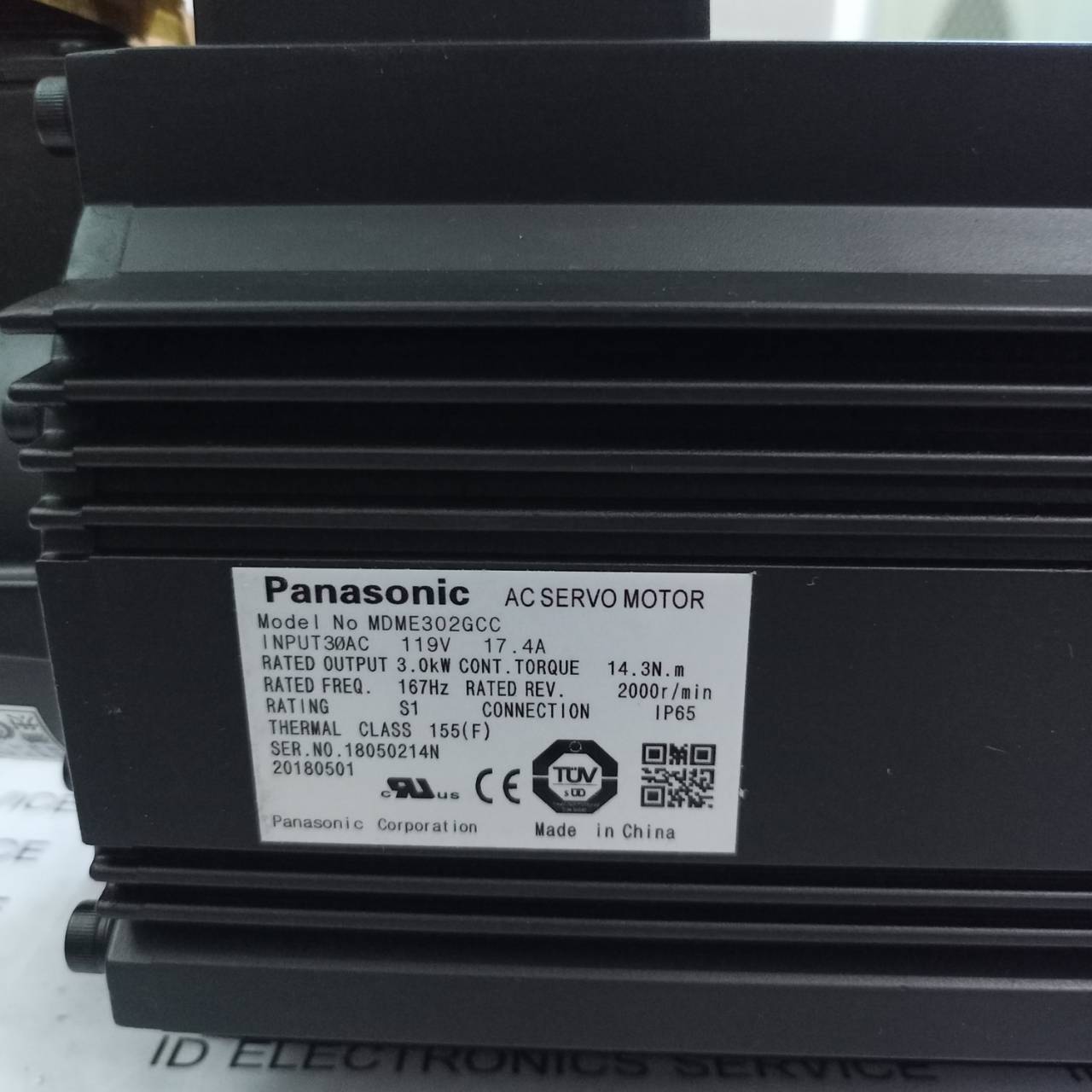 SERVO MOTOR " PANASONIC " MODEL : MDME302GCC