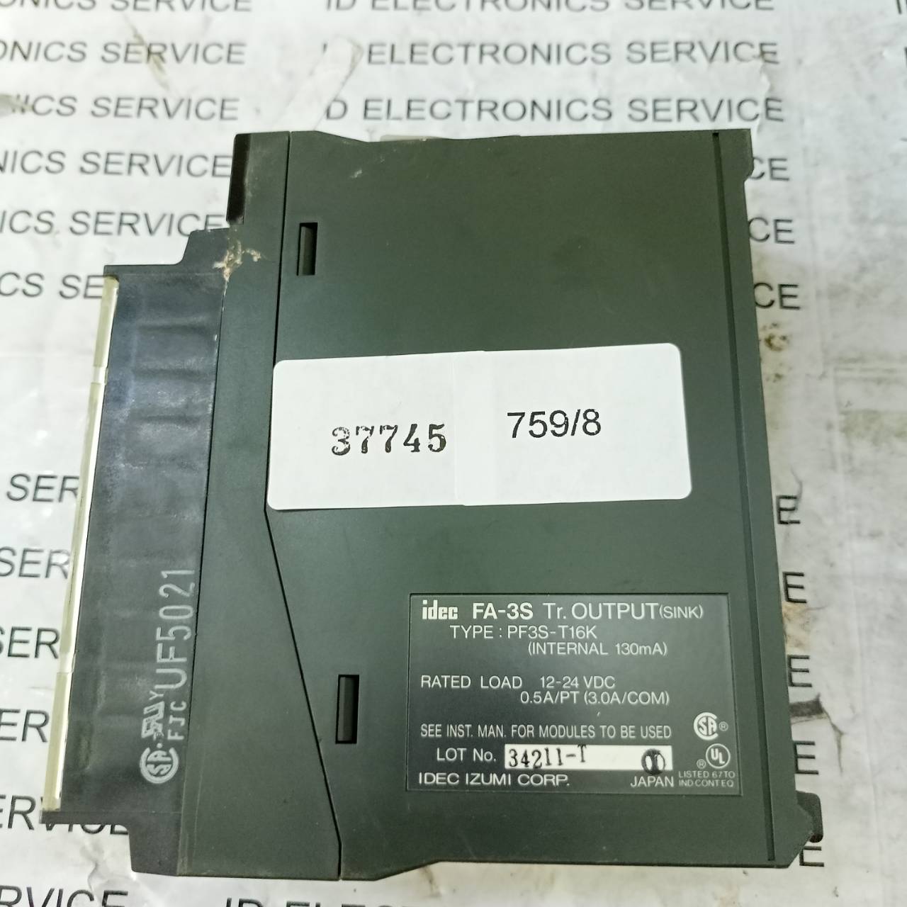 PLC " IDEC " MODEL : PF3S-T16K