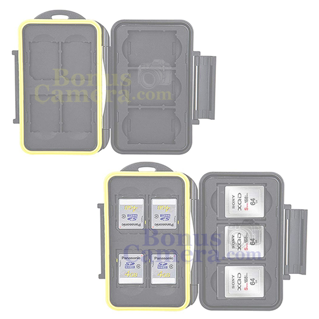 MC-XQDSD7 กล่องเก็บ XQD card ได้ 3 ชิ้น และ SD card ได้ 4 ชิ้น Memory Card case for 3 XQD Card + 4 SD Card
