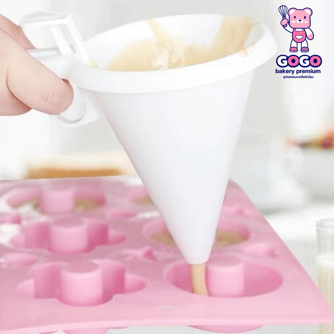 กรวยหยอดแป้ง พิมพ์วุ้น พิมพ์เค้ก พิมพ์ตกแต่ง เนื้อนิ่ม เเกะง่าย ไม่ติดพิมพ์