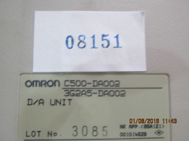 PLC " OMRON " MODEL : C500-DA002