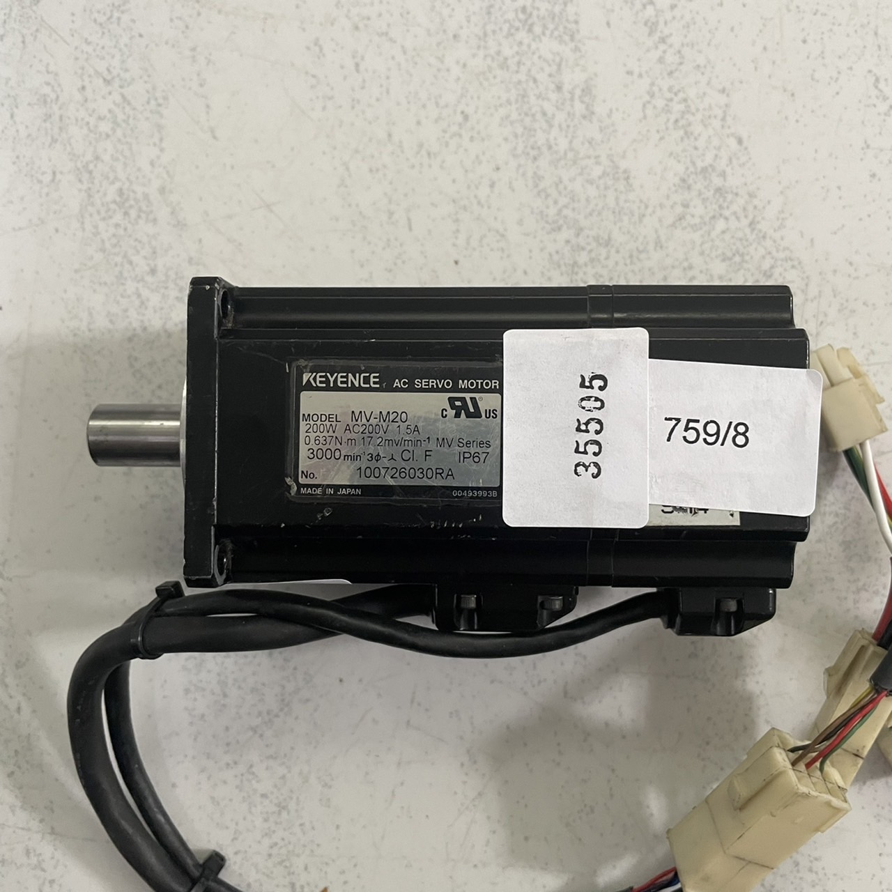 จำหน่าย ซ่อม SERVO MOTOR KEYENCE MV-M20
