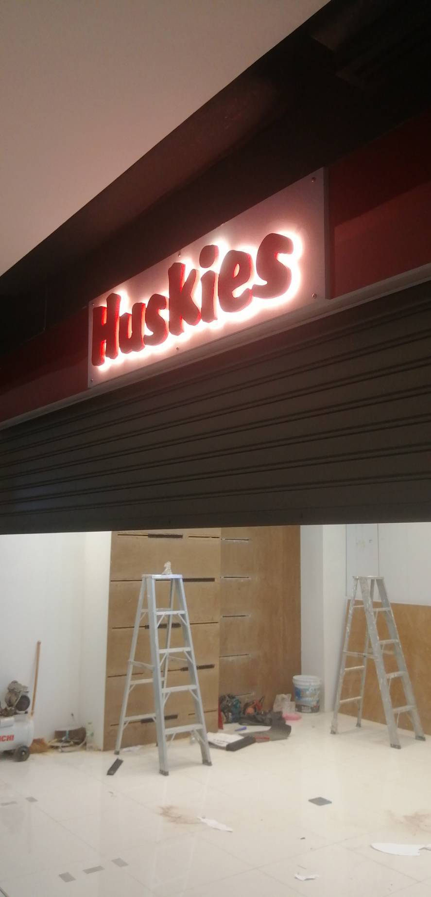 #ป้ายอักษรซิงค์ทำสีไฟออกหลัง