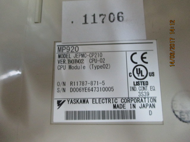 PLC " YASKAWA " MODEL : JEPMC-CP210