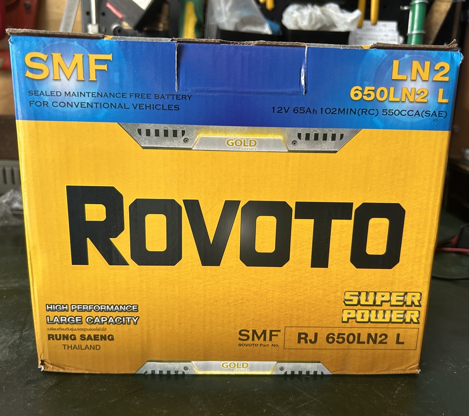 แบตเตอรี่ ROVOTO รุ่น 650LN2 65แอมป์