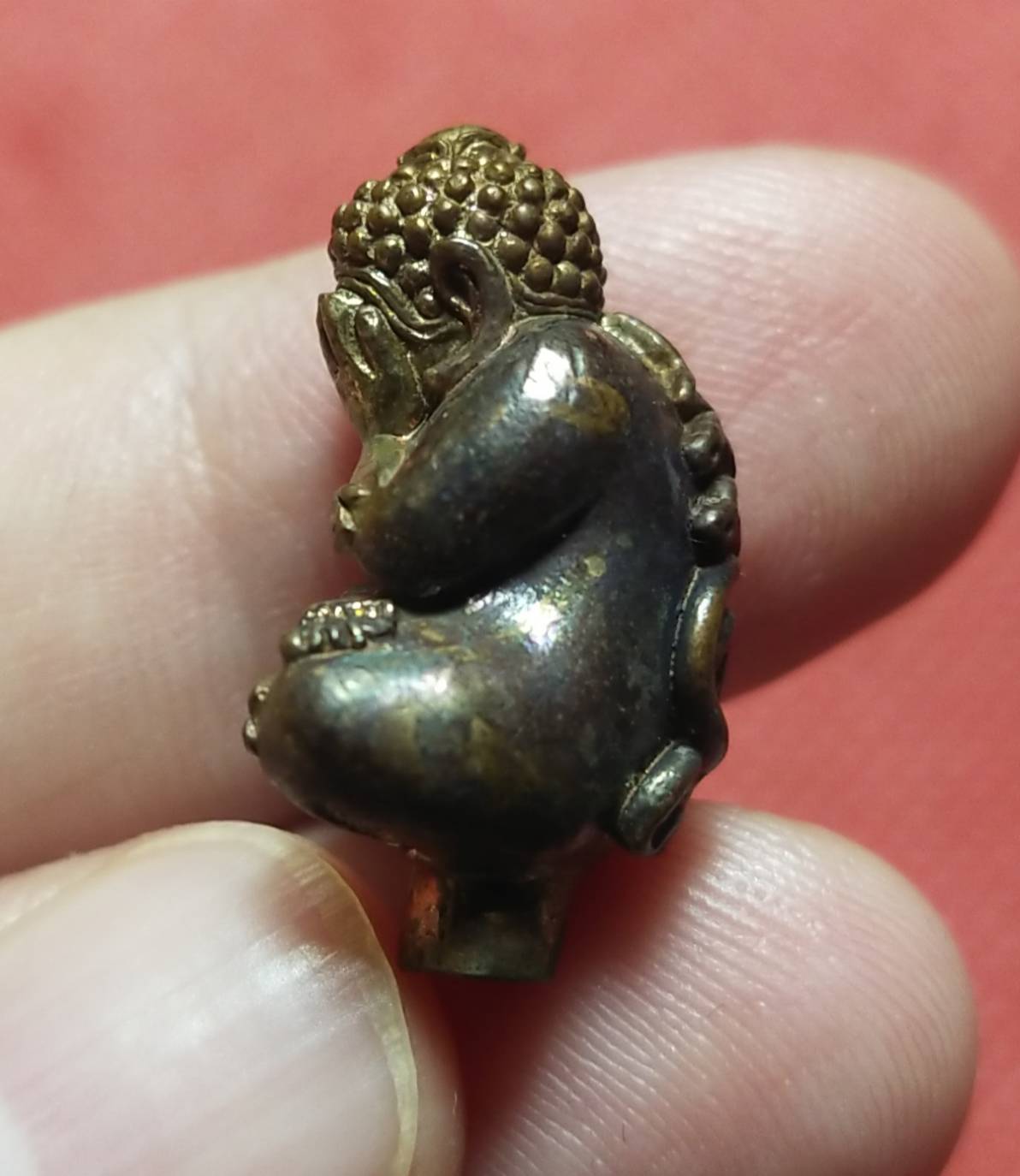 รูปหล่อพระปิดตา♦เลขมงคล 393 ❇สร้าง 499องค์ (หลวงปู่อัญญาถ่าน อ่อนสี อายุ116ปี)🔹สายสมเด็จลุน แห่งนครจำปาสัก สปป ลาว