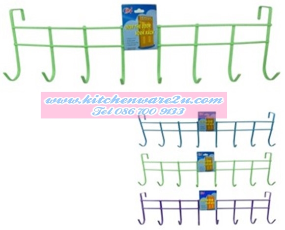 P08166 ราวตะขอหัวแบนสี 8 หัว HY355-2 (ราคาขายส่ง 1 โหล/ 12 ชุด) 180 บ/โหล ส่ง 15 บาท ขายส่งทุกอย่าง 20 บาท