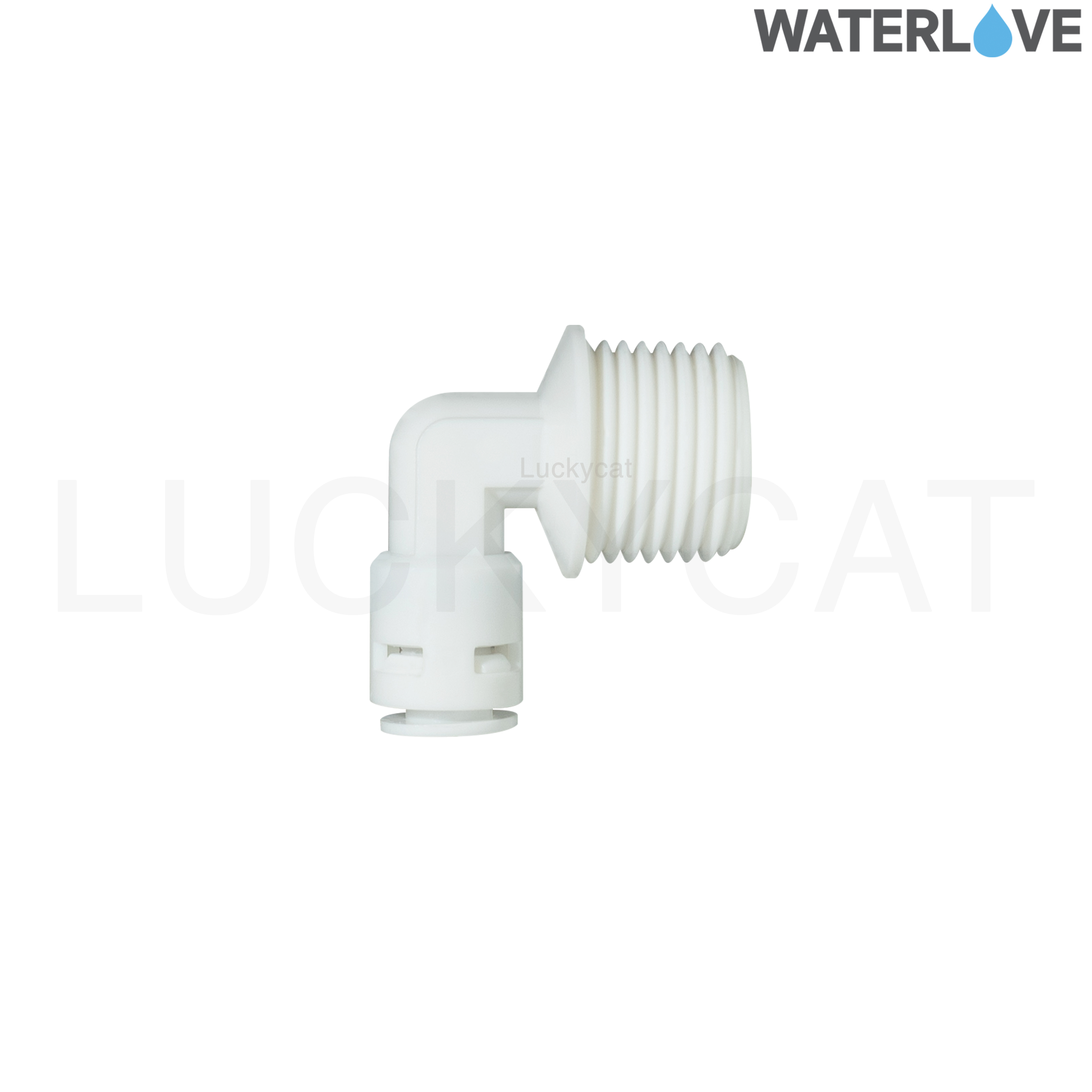 ข้อต่อฉาก เกลียวนอก สวมเร็ว ขนาด 1/2" 1/4" ( 4หุน 2หุน ) สำหรับสายน้ำ PE สายเครื่องกรองน้ำ