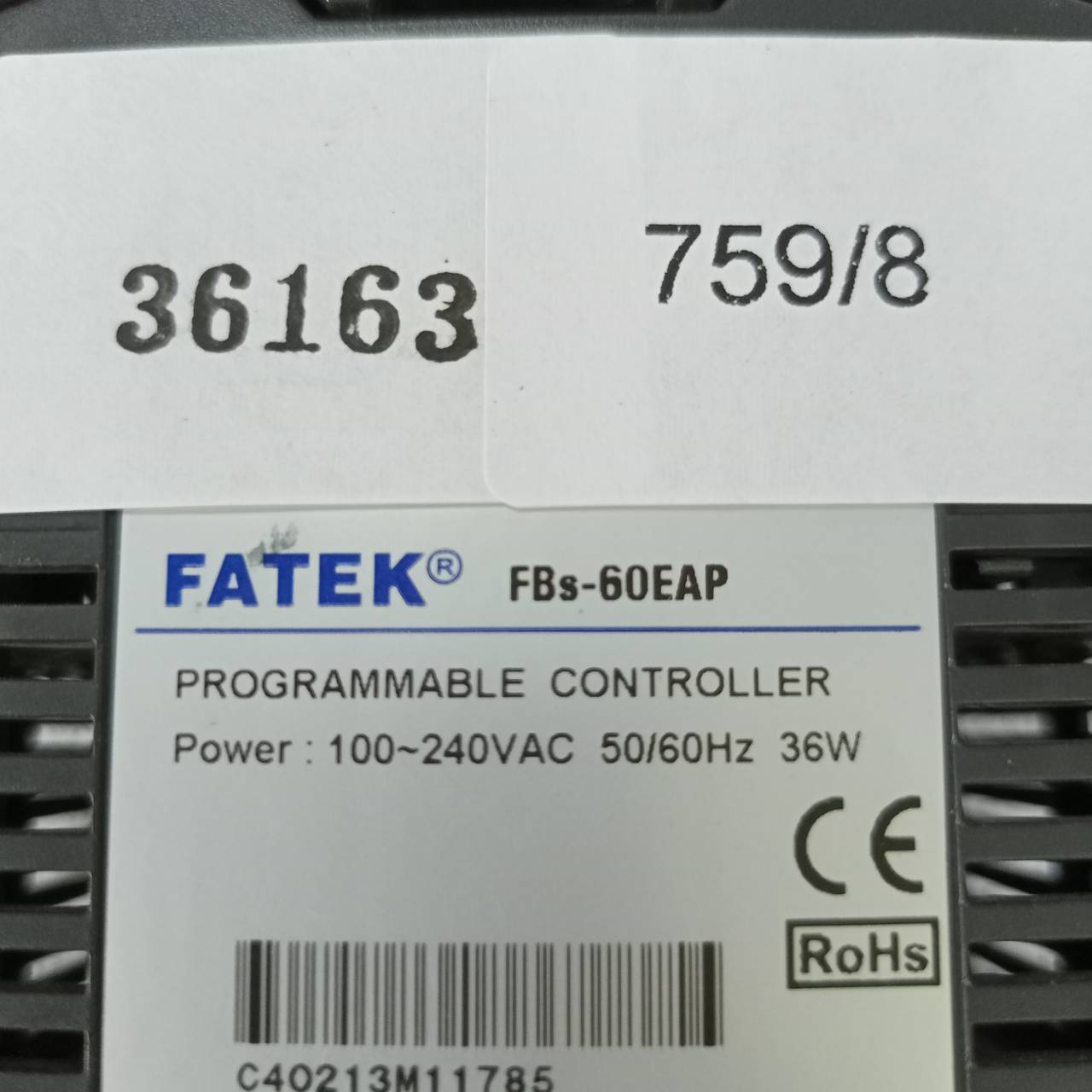 PLC " FATEK " MODEL : FBS-60EAP