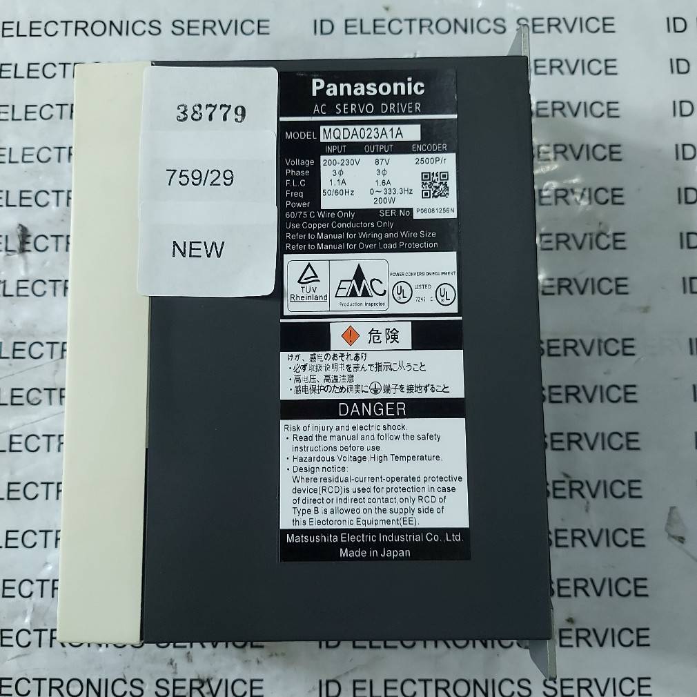 SERVO DRIVE " PANASONIC " MODEL : MQDA023A1A