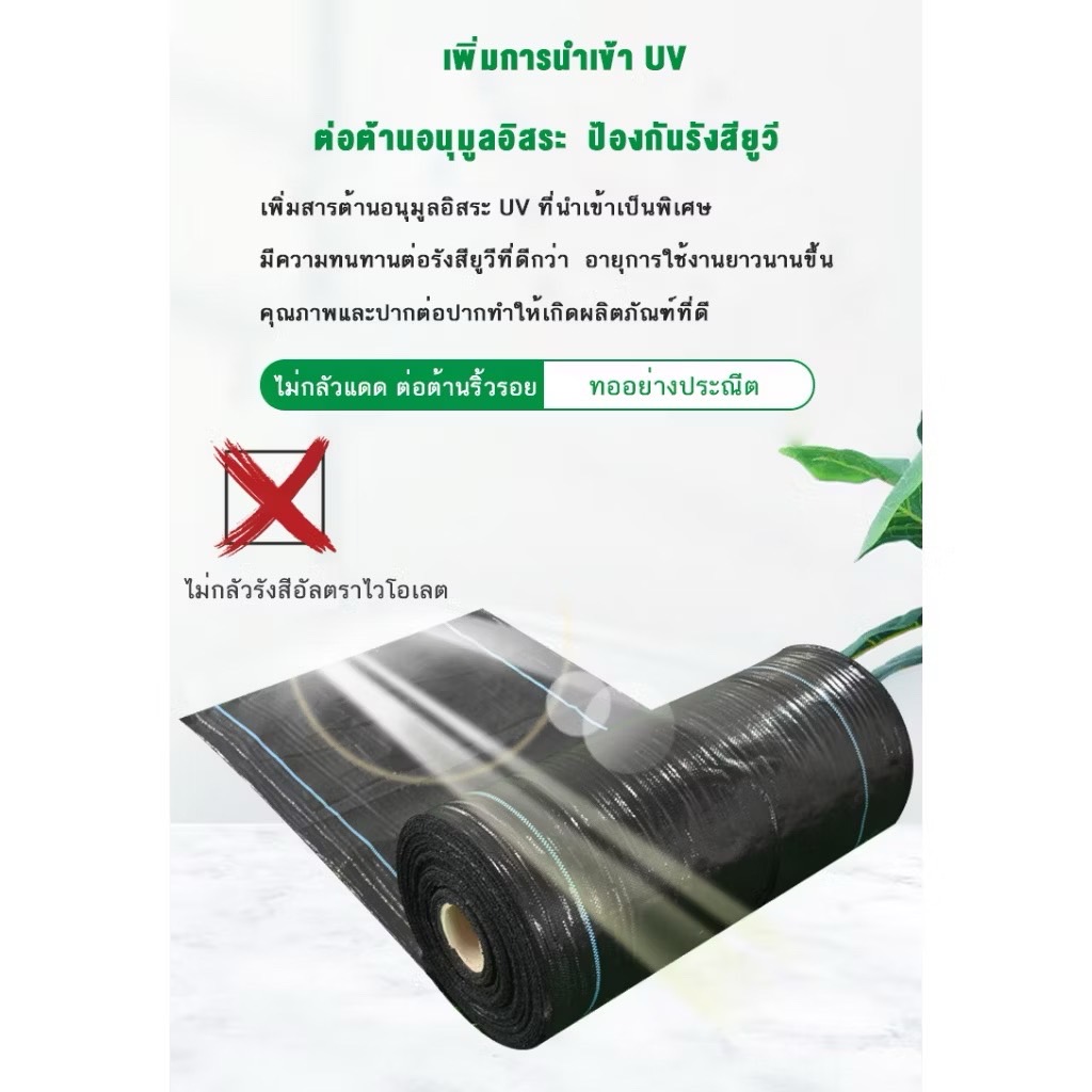 ผ้าคลุมดิน(เกรด A) 3 เมตร คลุมดิน