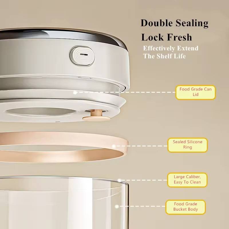 โหลแก้วสูญญากาศใช้งานได้อย่างมีคุณภาพ ตัวจริงเรื่องการเก็บสุญญากาศ ออกแบบมาสำหรับเก็บกาแฟโดยเฉพาะ