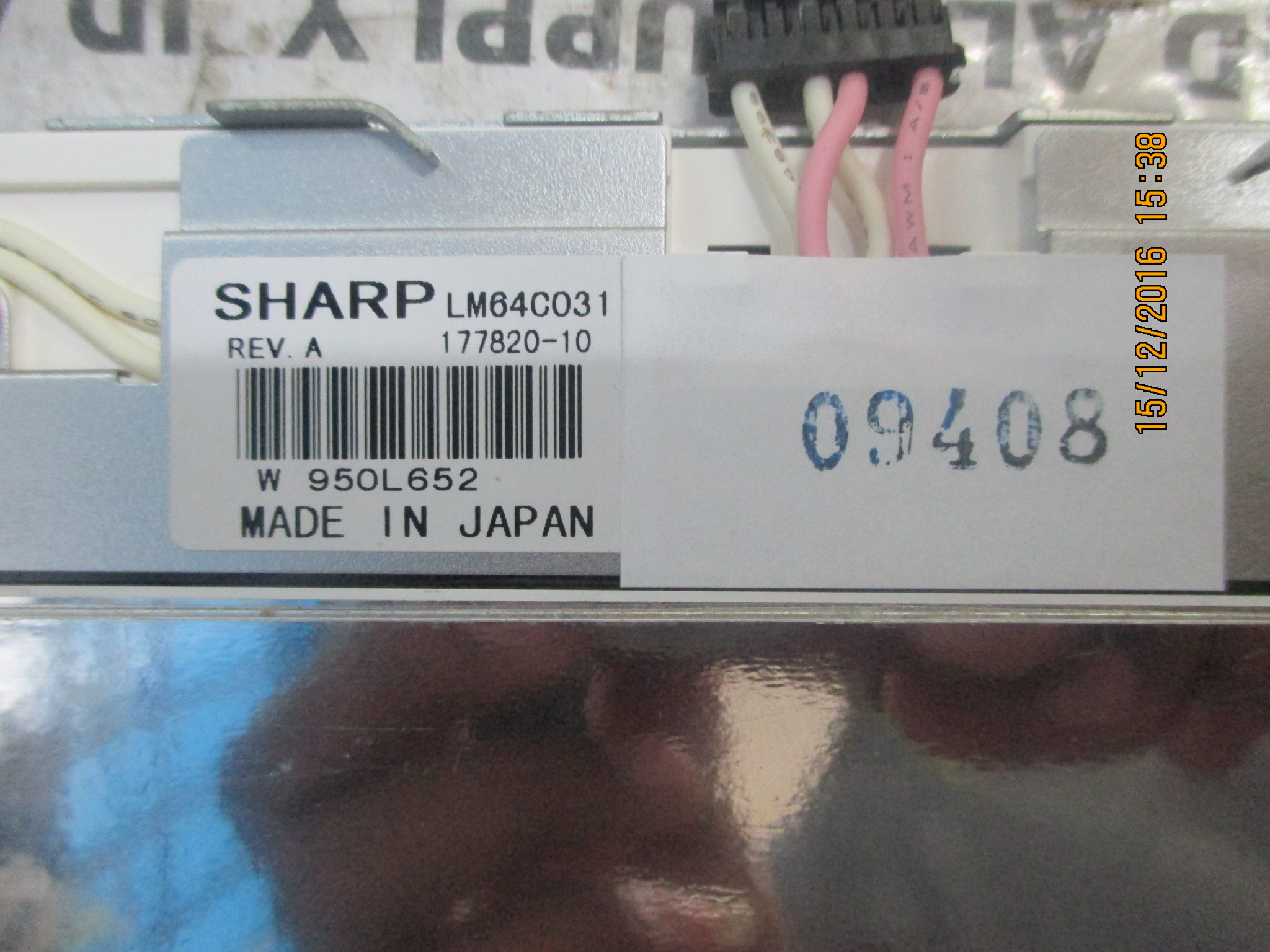 LCD PANEL " SHARP " MODEL : LM64C031