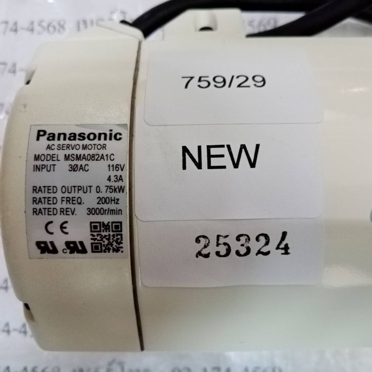 SERVO MOTOR "PANASONIC " MODEL : MSMA082A1C