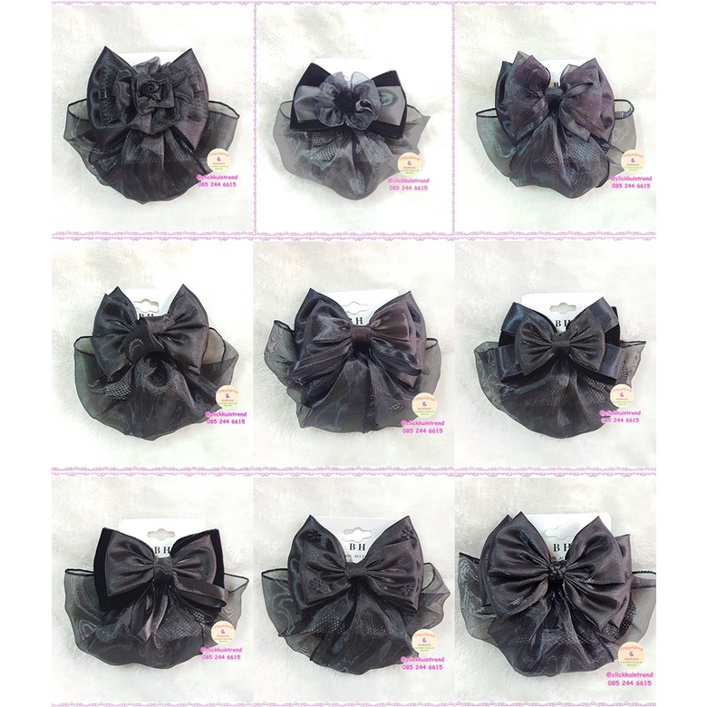 เน็ตติดผม สีดำ ขนาดกลาง สำหรับ นักเรียน นิสิต นักศึกษา