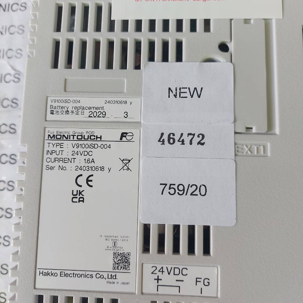 HMI " HAKKO " MODEL : V9100iSD-004