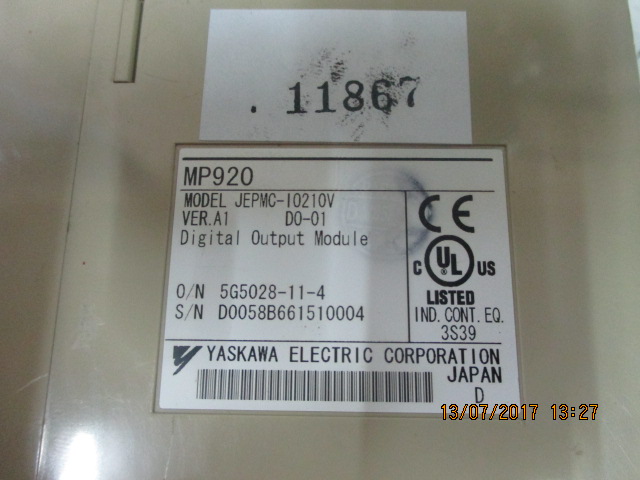 PLC " YASKAWA " MODEL : JEPMC-IO210V