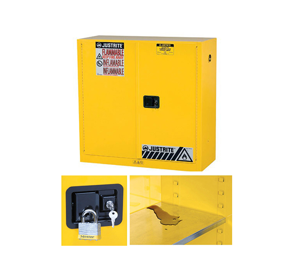 ตู้เก็บสารเคมีอันตรายชนิดไวไฟ (Safety Cabinet For Flammables) ขนาดความจุ 114 ลิตร รุ่น 8930001