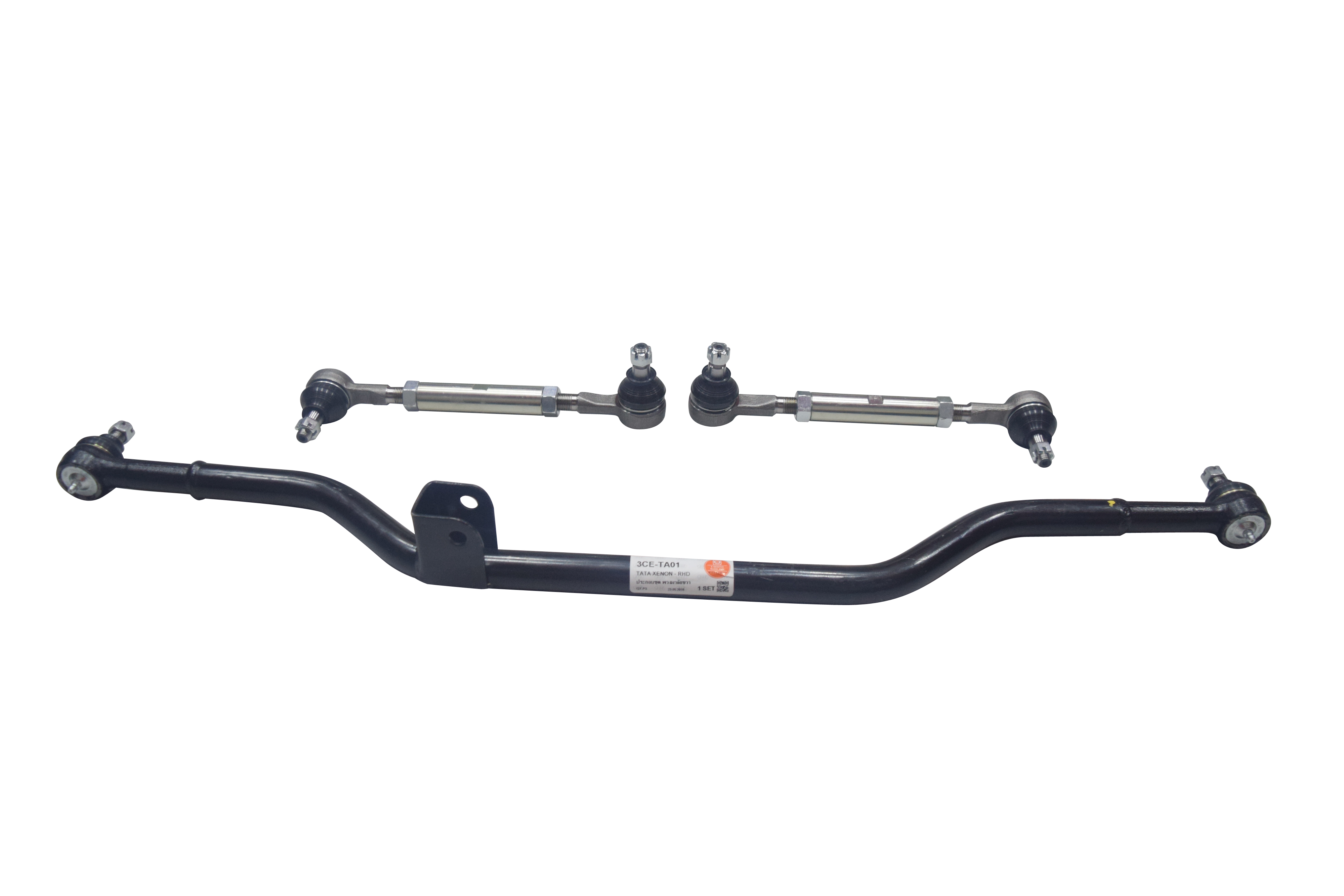 (ประกัน 6 เดือน) คันส่งกลางยกชุด TATA XENON คันชัก 2 คู่ + คันส่ง 1 ตัว + แป๊บ 2 ชุด / ทาทา ซีนอน / 3CE-TA01 / พวงมาลัยขวา (CENTER LINK, ROD END) ยี่ห้อ 333 (ยกชุด)