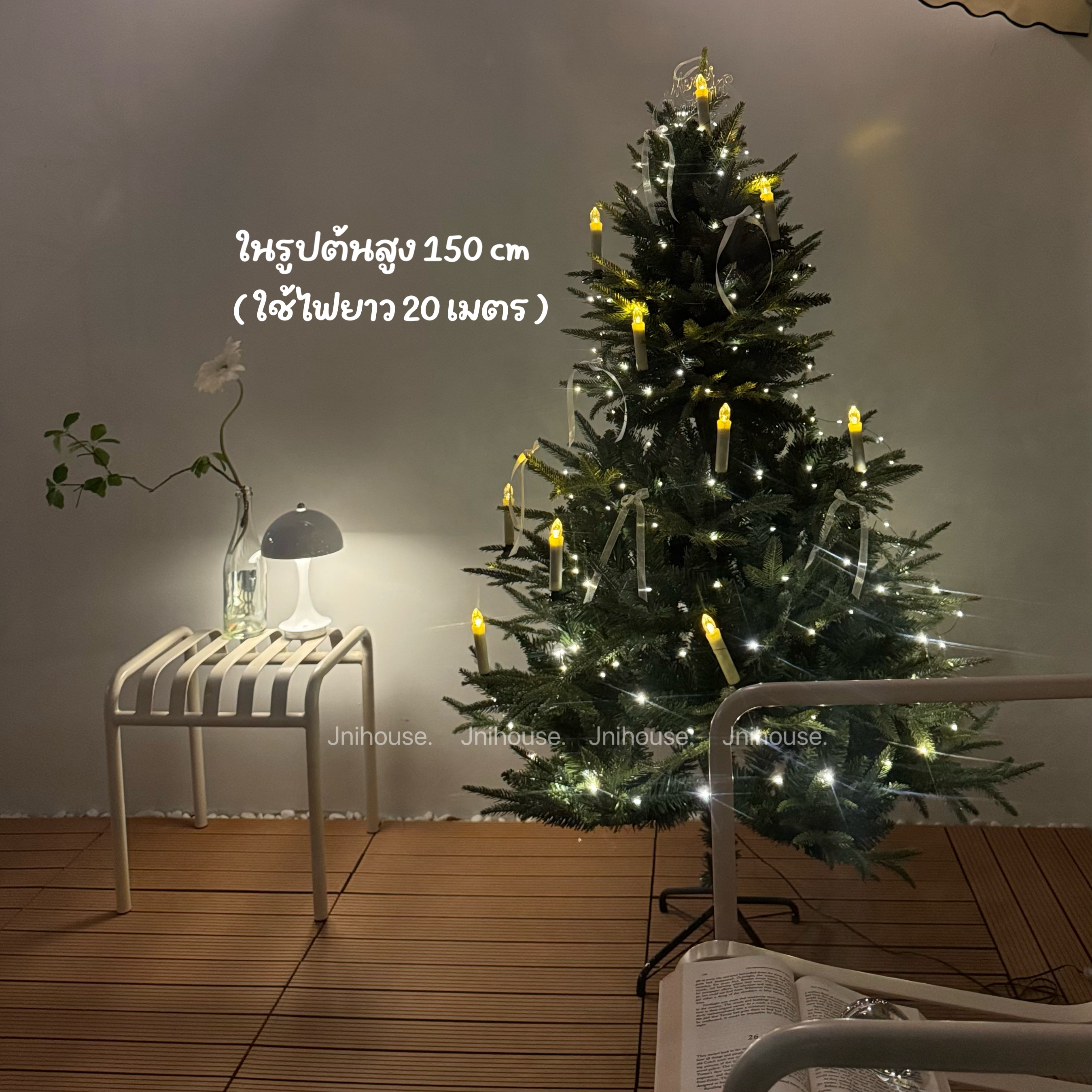 [พร้อมส่ง] Jnihouse : ไฟเส้นลวดสีเขียว 5,10,20 เมตร(Fairy Light)