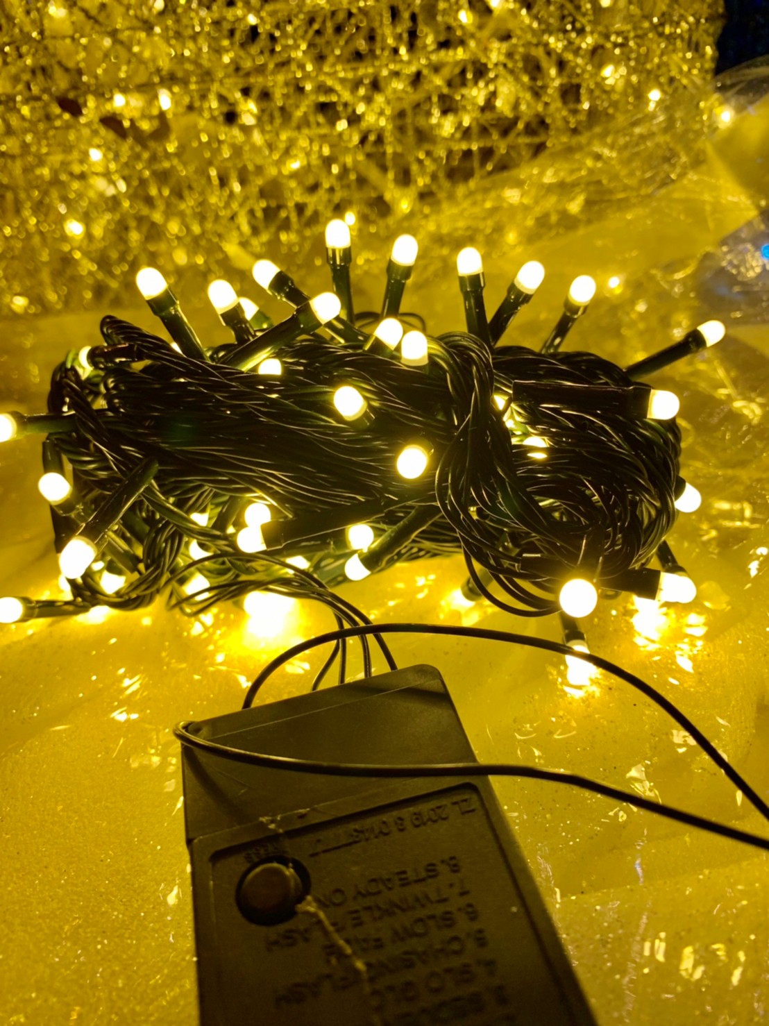 ราคาไฟแอลอีดี (LED) สายสีดำไฟสีวอร์ม