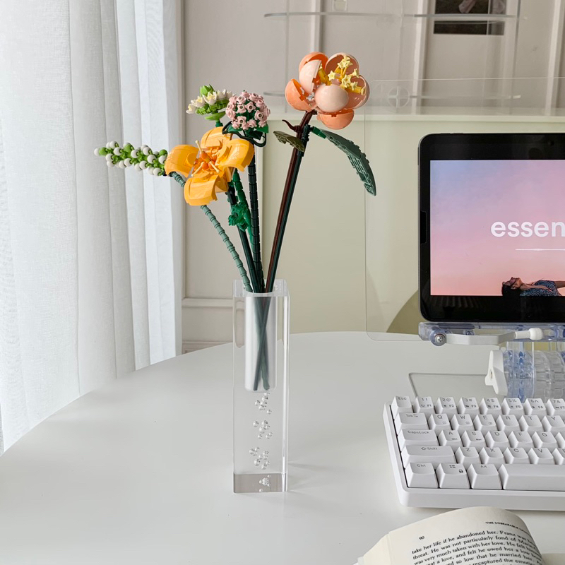 [พร้อมส่ง] Jnihouse : เลโก้ดอกไม้ ตัวต่อของเล่น ตัวต่อดอกไม้ Brick Flower Set