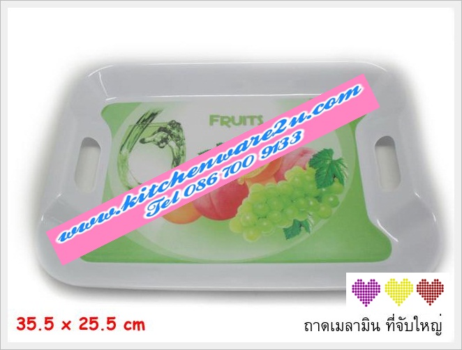 P03869 ถาดเหลี่ยมเมลามีน ราคาส่งต่อโหล: 12 ชุด (คลิ๊กที่สินค้าเพื่อดูรายละเอียด)