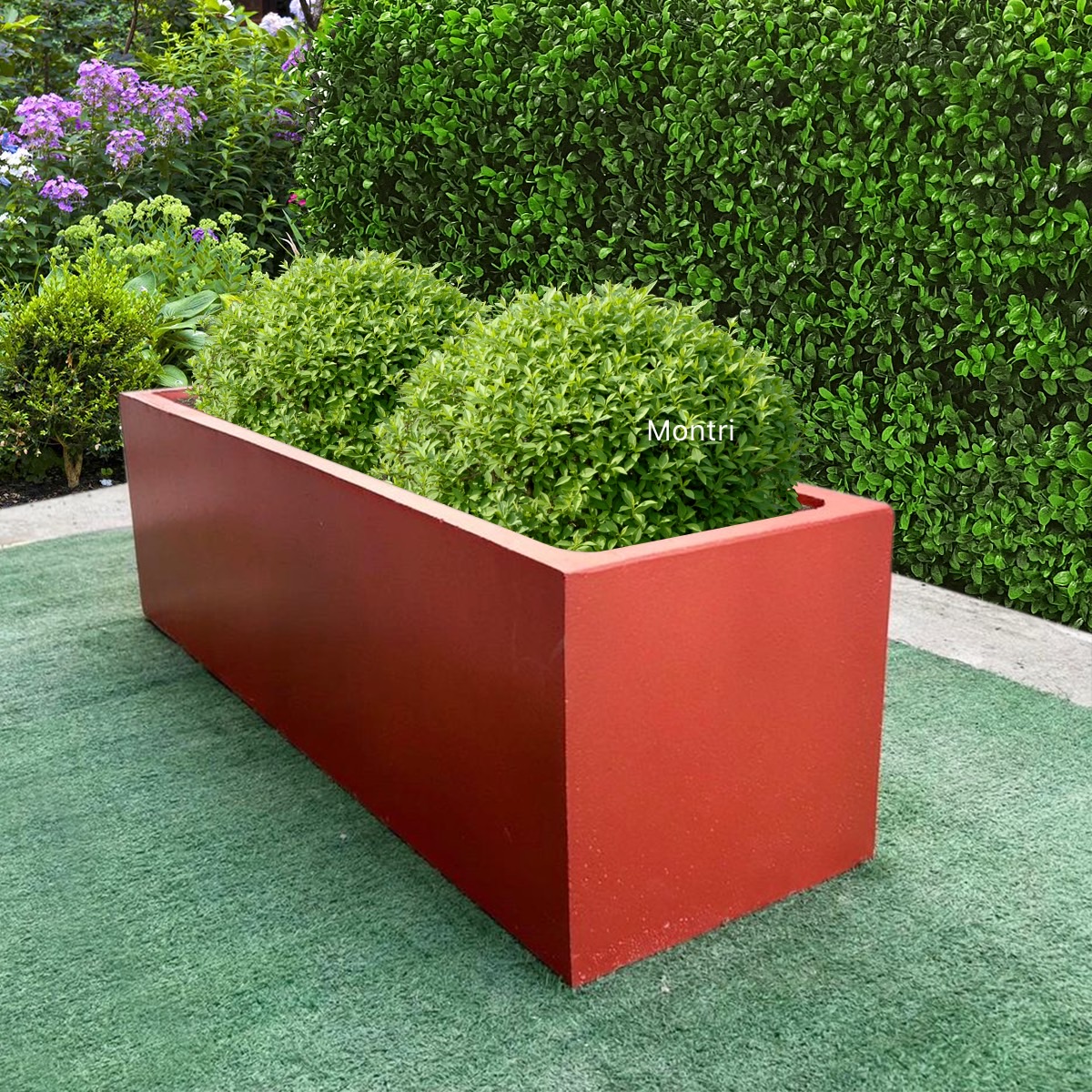 กระถางทรงรางยาว set 10 ใบ ลงสีคุณภาพพร้อมเคลือบเงาสามารถวางได้ทั้งกลางแจ้งและในร่ม ขนาด 30*100* cm. วัสดุเป็นปูน