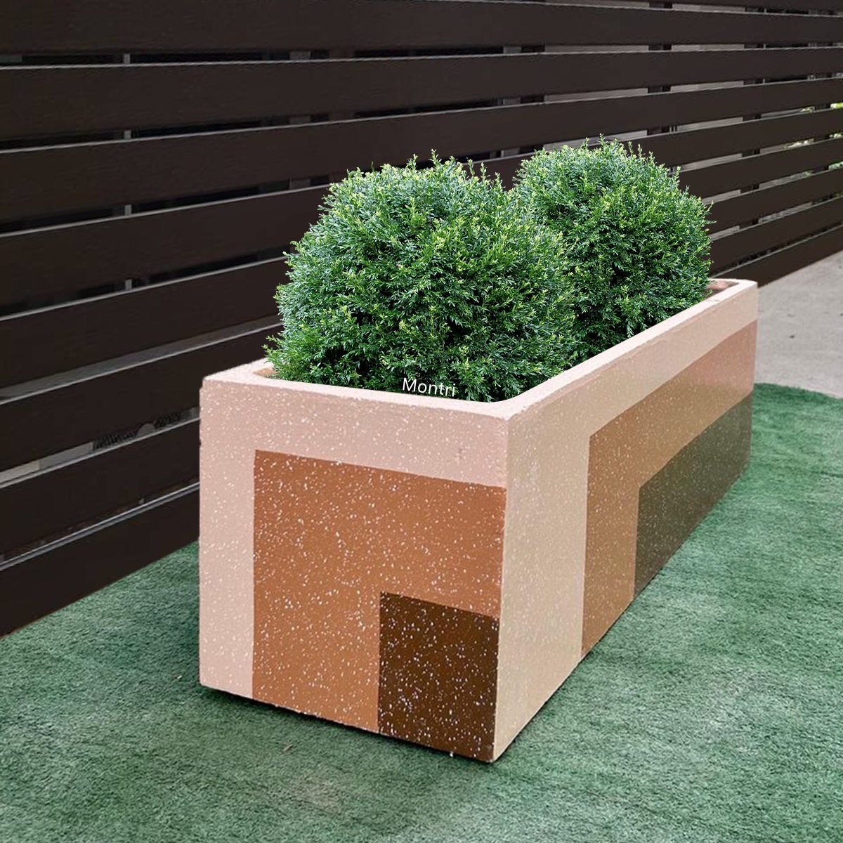 กระถางรางหมู set 10 ใบ ลงสีคุณภาพพร้อมเคลือบเงาสามารถวางได้ทั้งกลางแจ้งและในร่ม ขนาด 30*100* cm. วัสดุเป็นปูน